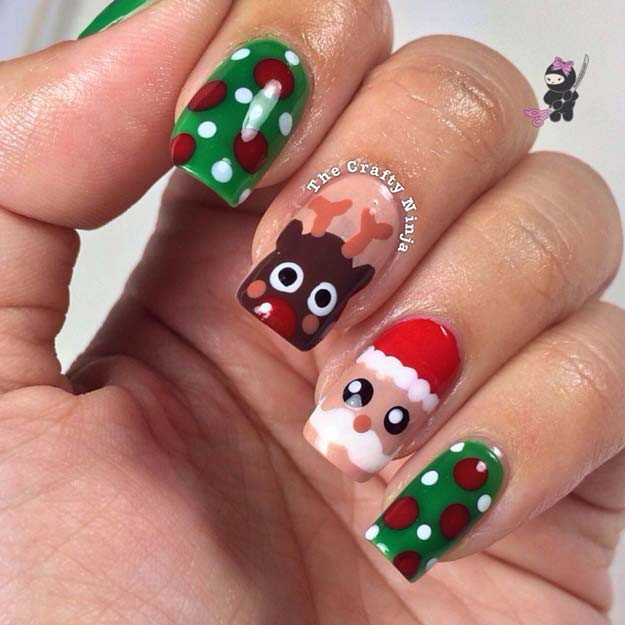Best ideas about DIY Christmas Nails
. Save or Pin 46 Creative Holiday Nail Art Patterns Now.
