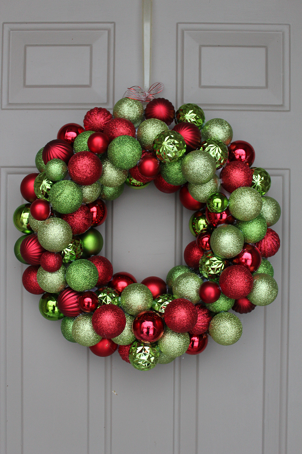 Best ideas about DIY Christmas Ornament Wreath
. Save or Pin DIY Ornament Wreath under $30 Now.