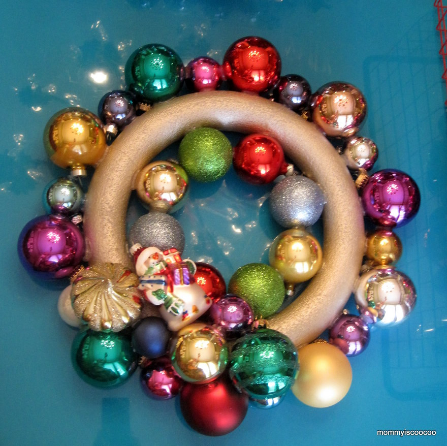 Best ideas about DIY Christmas Ornament Wreath
. Save or Pin DIY Holiday Highlights Easy Ornament Wreath Tutorial Now.