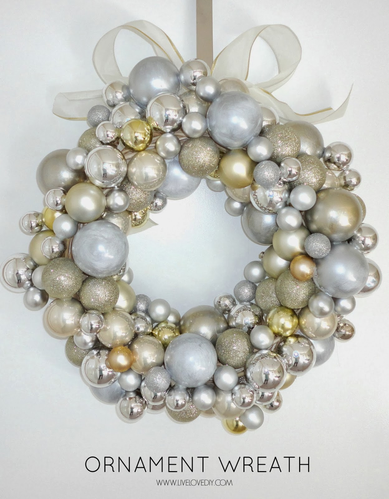 Best ideas about DIY Christmas Ornament Wreath
. Save or Pin Two Wongs Make A Right DIY Ornament Wreath Now.