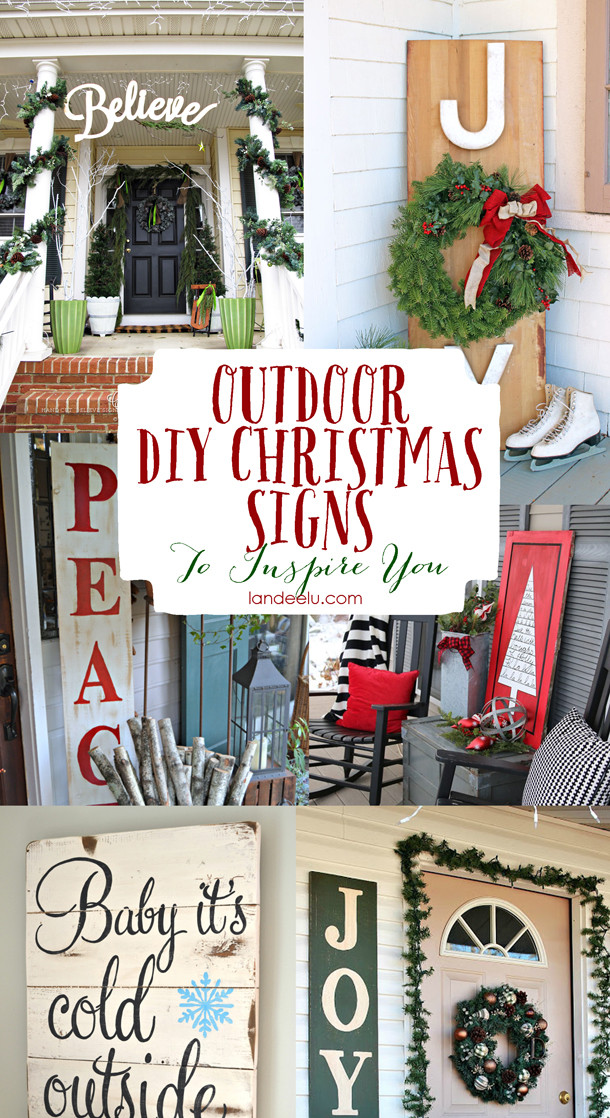 Best ideas about DIY Christmas Signs
. Save or Pin 15 DIY Christmas & Holiday Decorations Now.