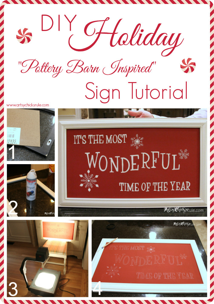 Best ideas about DIY Christmas Signs
. Save or Pin DIY Holiday Sign Pottery Barn Inspired Easy Now.