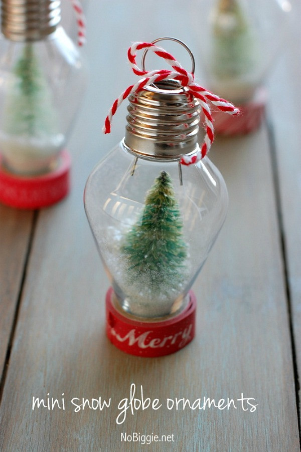 Best ideas about DIY Christmas Snow Globe
. Save or Pin DIY Mini Snow Globe Ornament Holiday Inspiration Now.