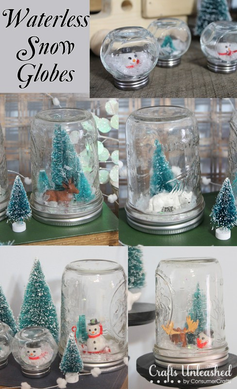 Best ideas about DIY Christmas Snow Globe
. Save or Pin Waterless Homemade Snow Globes Now.