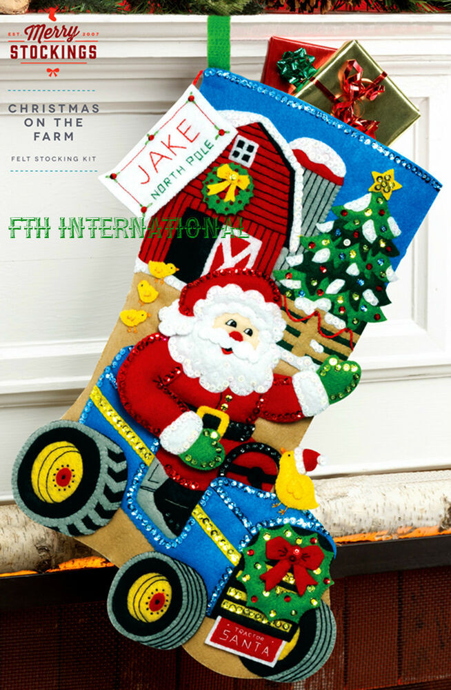 Best ideas about DIY Christmas Stocking Kit
. Save or Pin Bucilla Christmas The Farm 18" Felt Stocking Kit by Now.