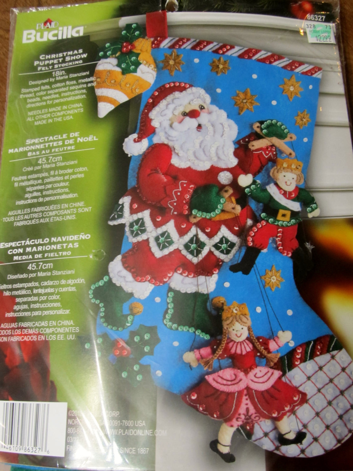 Best ideas about DIY Christmas Stocking Kit
. Save or Pin Christmas Stocking DIY kit Plaid Bucilla kit Christmas Now.