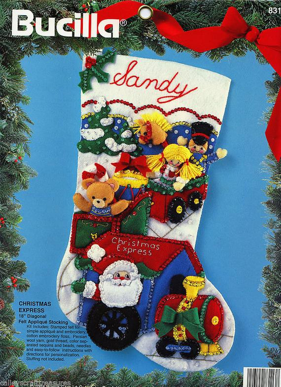 Best ideas about DIY Christmas Stocking Kit
. Save or Pin Bucilla Christmas Express 18" Felt Christmas Stocking Now.