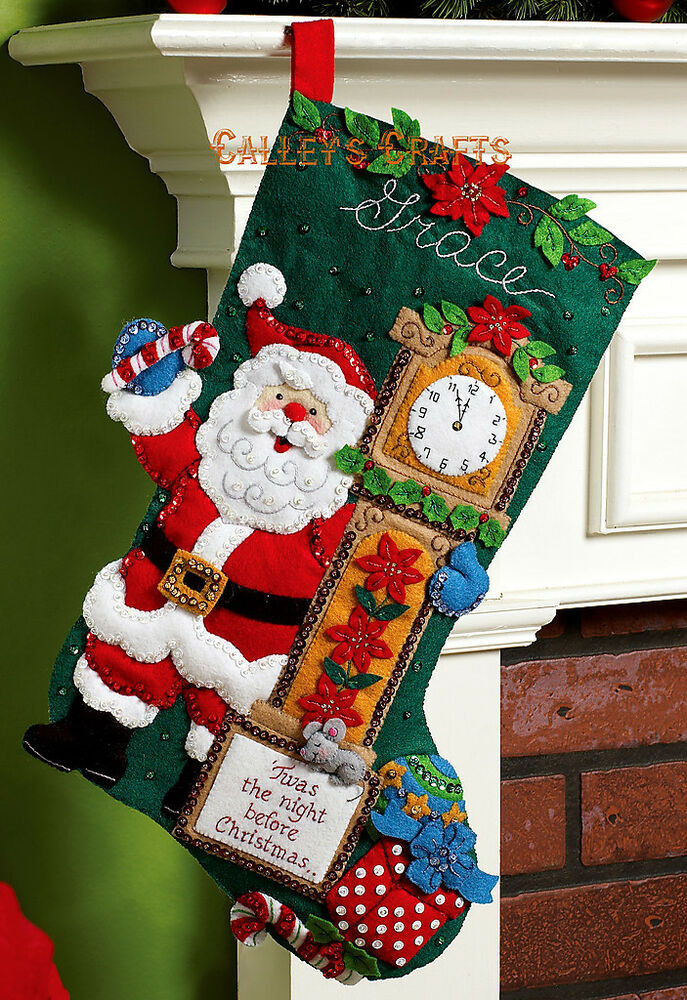 Best ideas about DIY Christmas Stocking Kit
. Save or Pin Bucilla Twas The Night 18" Felt Christmas Stocking Kit Now.