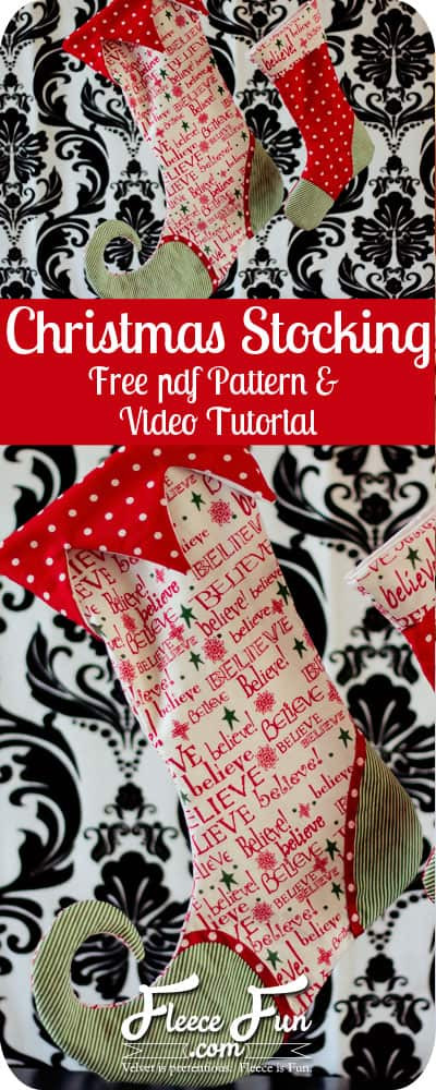 Best ideas about DIY Christmas Stocking Pattern
. Save or Pin Christmas Stocking How To ♥ Fleece Fun Now.