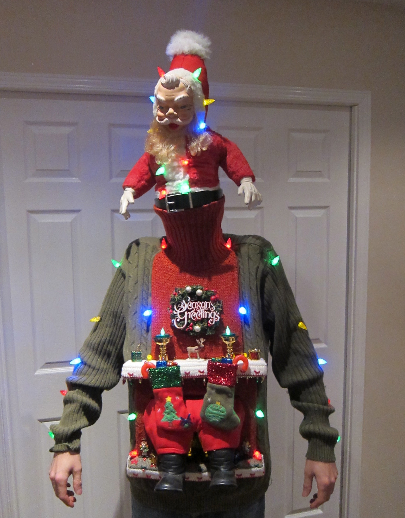 Best ideas about DIY Christmas Sweater
. Save or Pin UGLY CHRISTMAS SWEATER DIY Stuck in the Chimney 2012 4 Now.