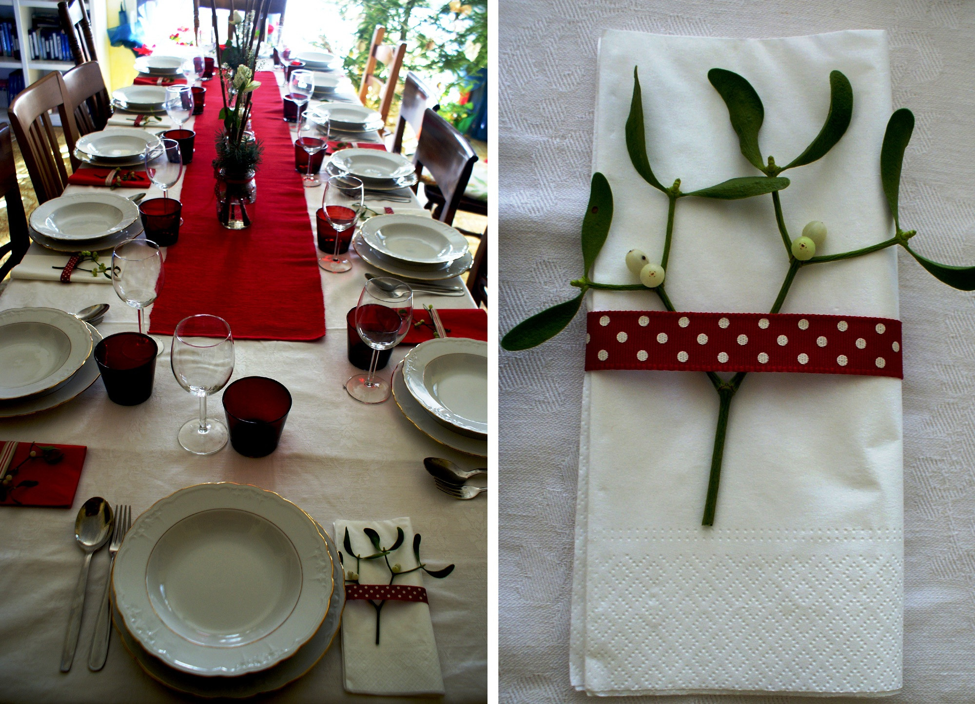 Best ideas about DIY Christmas Table Decorations
. Save or Pin DIY Christmas Table Decorations In Red Now.