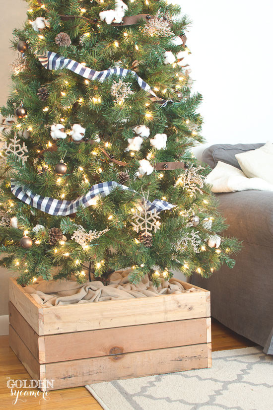 Best ideas about DIY Christmas Tree Stand
. Save or Pin DIY Rustic Christmas Tree Stand Box The Golden Sycamore Now.