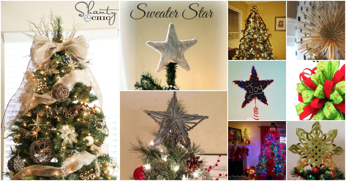 Best ideas about DIY Christmas Tree Toppers
. Save or Pin 15 Festive DIY Christmas Tree Toppers to Dress Your Tree Now.