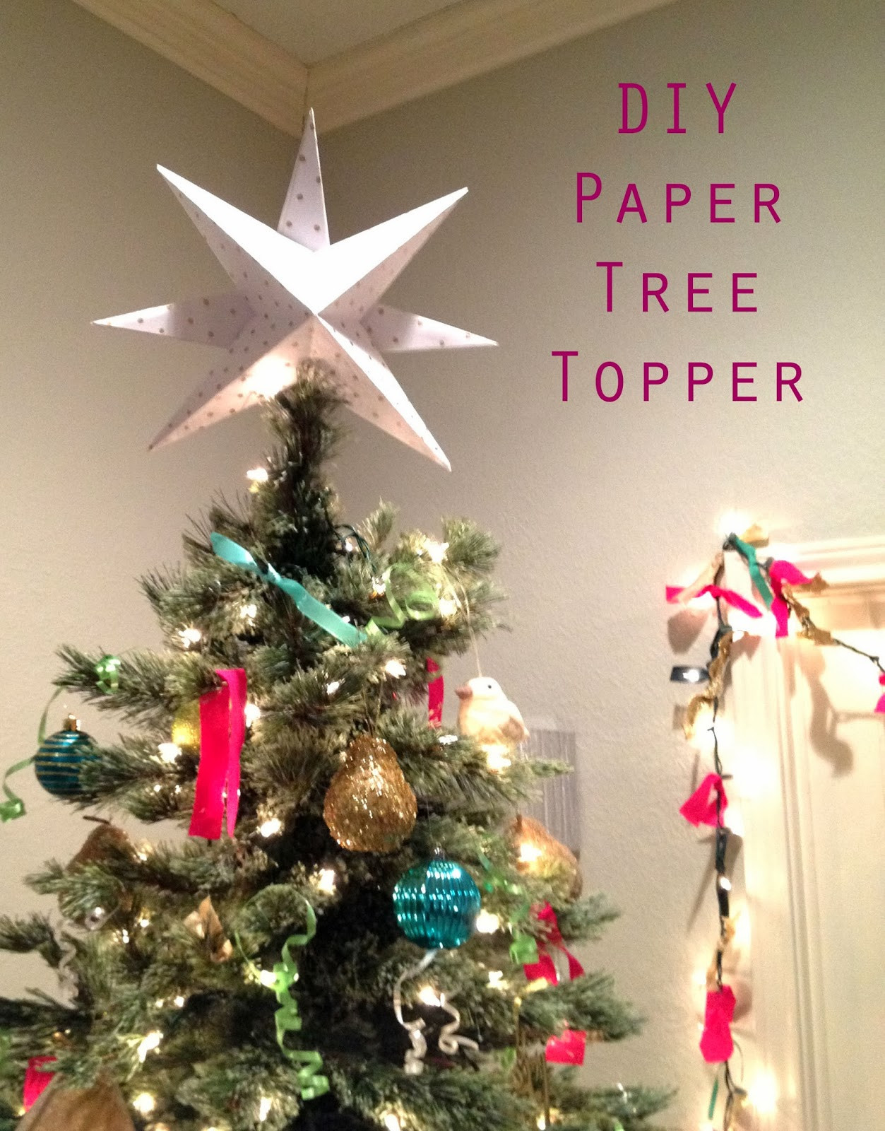 Best ideas about DIY Christmas Tree Toppers
. Save or Pin The Happy Homebo s DIY Paper Star Christmas Tree Topper Now.