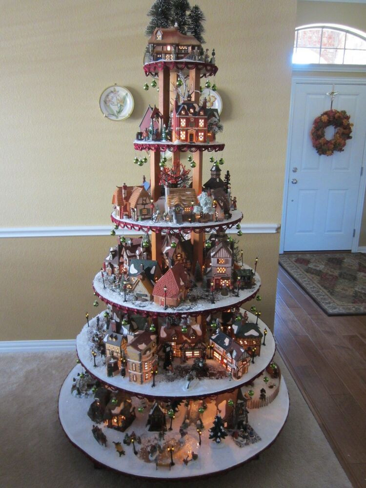 Best ideas about DIY Christmas Village Display
. Save or Pin PATTERN for Village House Display Stand Dept 56 Lemax Now.