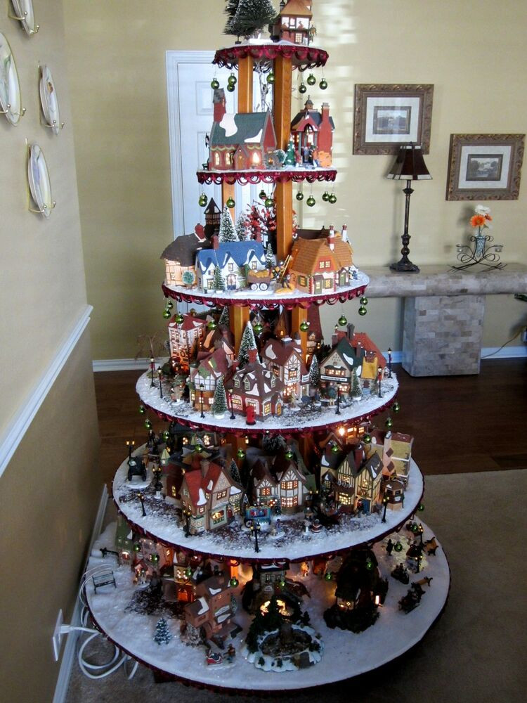 Best ideas about DIY Christmas Village Display
. Save or Pin HOW TO BUILD A Village House Display Stand Dept 56 Lemax Now.