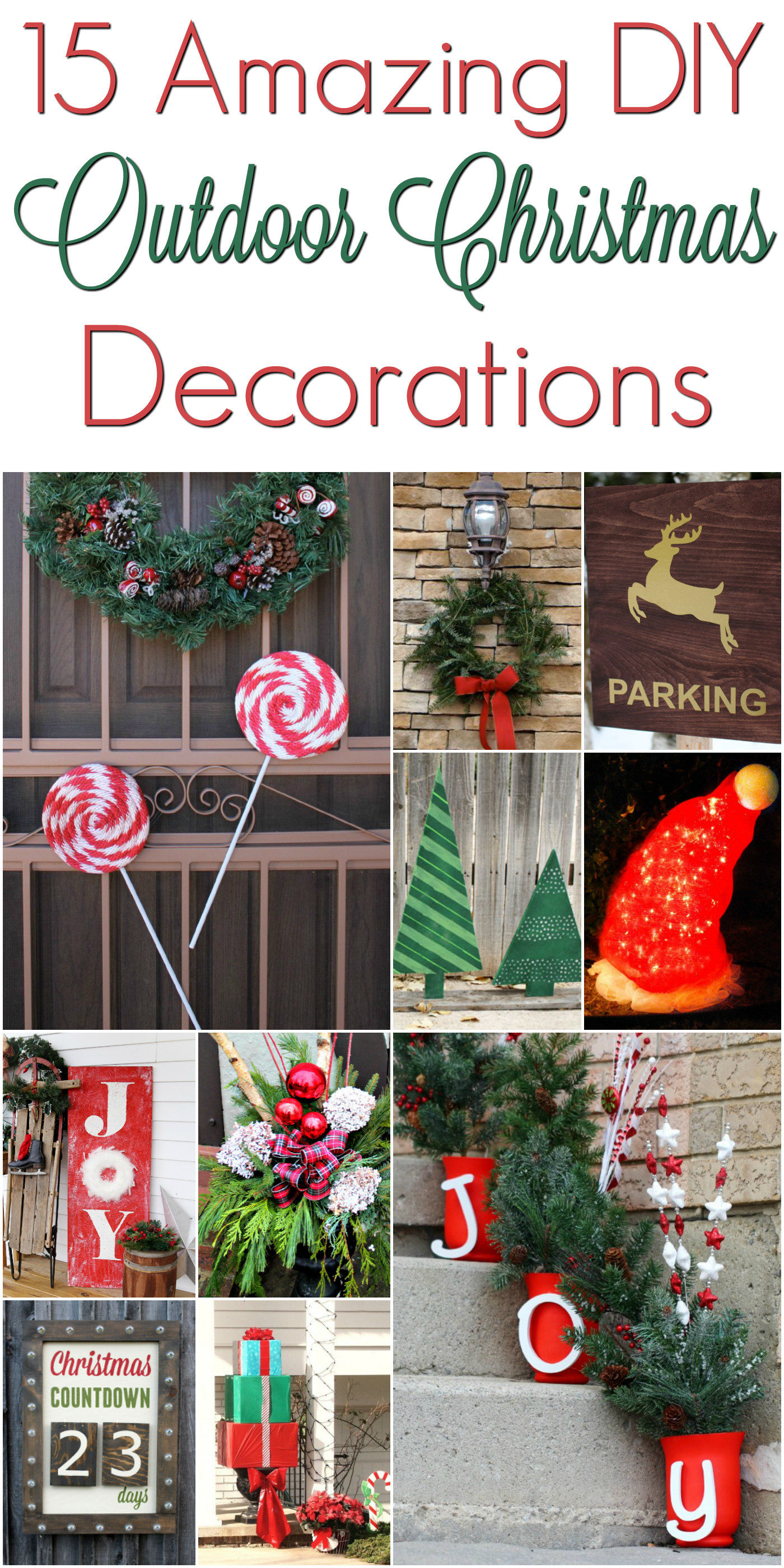 Best ideas about DIY Christmas Yard Decor
. Save or Pin DIY Christmas Outdoor Decorations ChristmasDecorations Now.