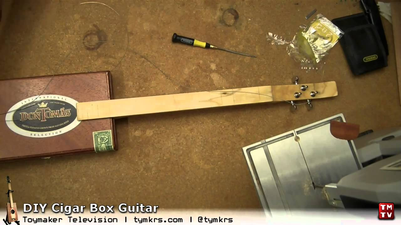 Best ideas about DIY Cigar Box Guitar
. Save or Pin DIY Cigar Box Guitar Part 10 Glue up nut bridge and Now.