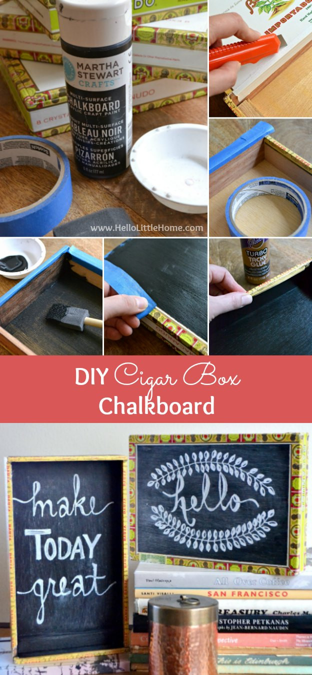 Best ideas about DIY Cigar Box
. Save or Pin DIY Cigar Box Chalkboard Now.