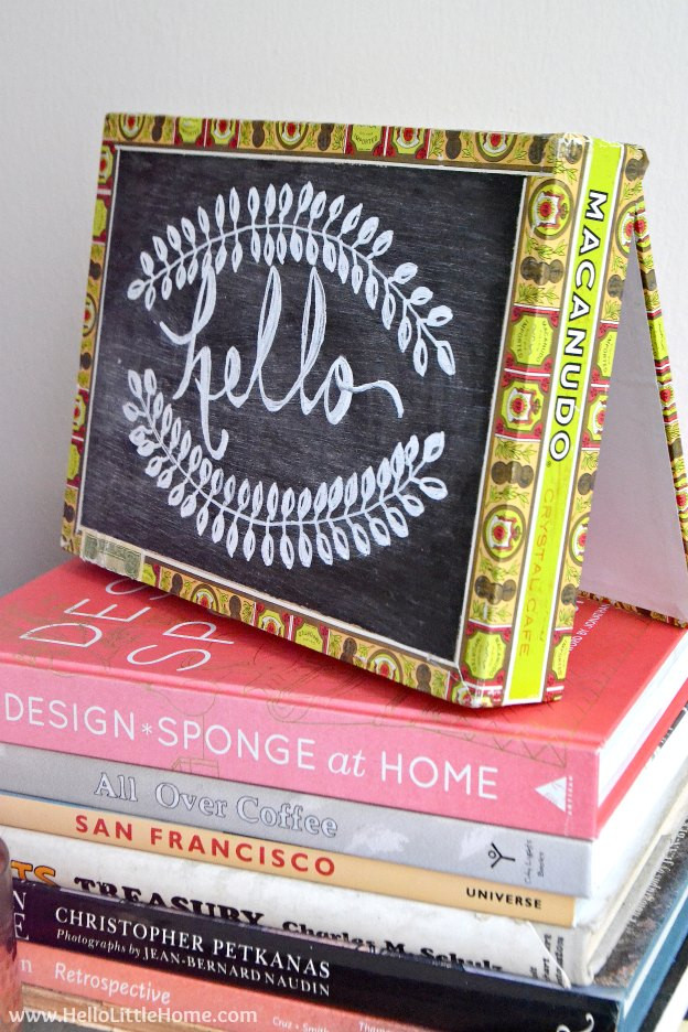 Best ideas about DIY Cigar Box
. Save or Pin DIY Cigar Box Chalkboard Now.