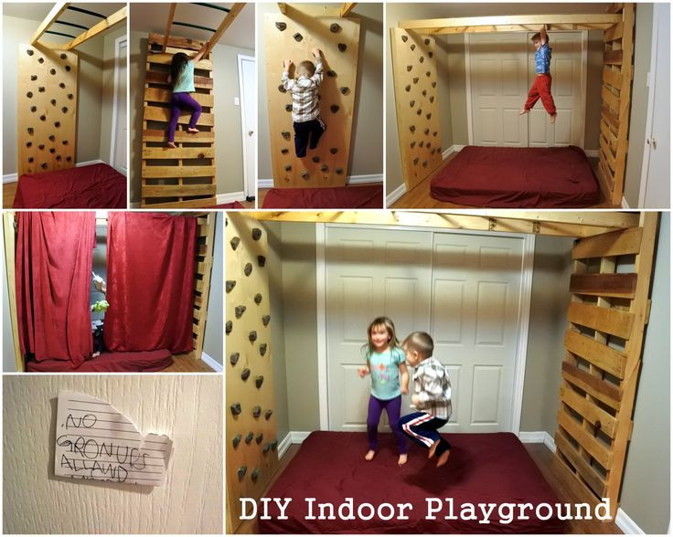 Best ideas about DIY Climbing Wall For Kids
. Save or Pin diyjunglegym Indoor monkey bars playground rock climbing Now.