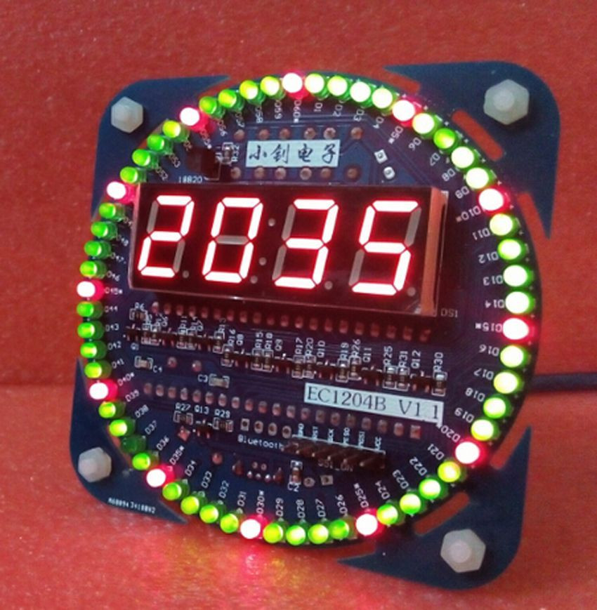 Best ideas about DIY Clock Kit
. Save or Pin DIY DS1302 Rotate LED Digital Electronic Clock Alarm Kit Now.