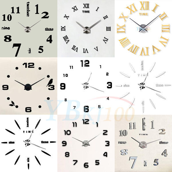 Best ideas about DIY Clock Kit
. Save or Pin Modern DIY Wall Clock Kit 3D Mirror Surface Sticker Now.