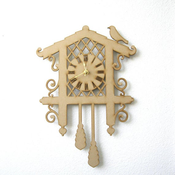 Best ideas about DIY Clock Kit
. Save or Pin DIY Cuckoo Clock Kit Wood Clock Laser Cut Clock by FabParlor Now.