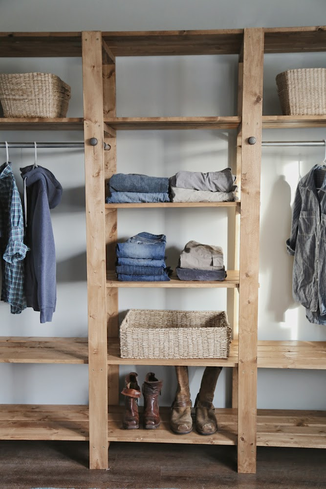 Best ideas about DIY Closet Storage
. Save or Pin DIY Industrial Style Wood Slat Closet System with Now.