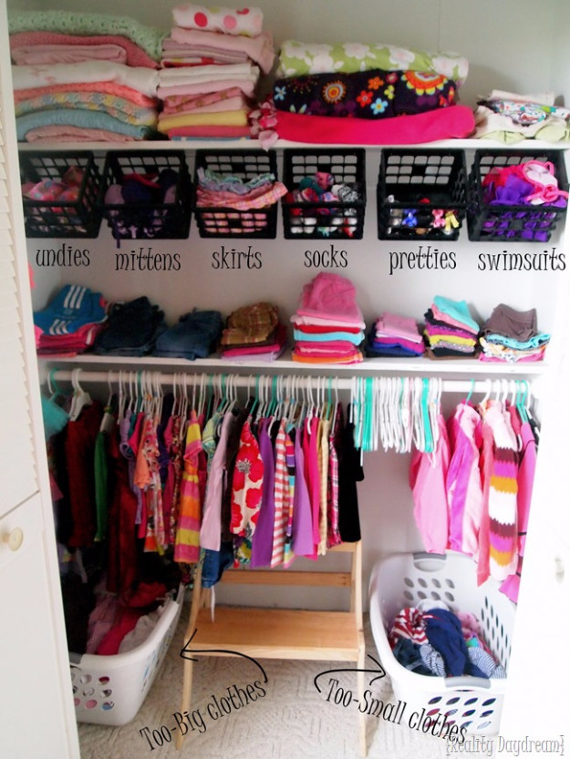 Best ideas about DIY Clothing Organization
. Save or Pin 15 Creative DIY Organizing Ideas For Your Kids Room Now.