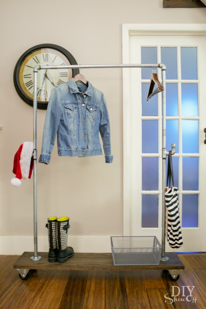 Best ideas about DIY Coat Rack
. Save or Pin DIY Freestanding Mobile Pipe Coat RackDIY Show f ™ – DIY Now.
