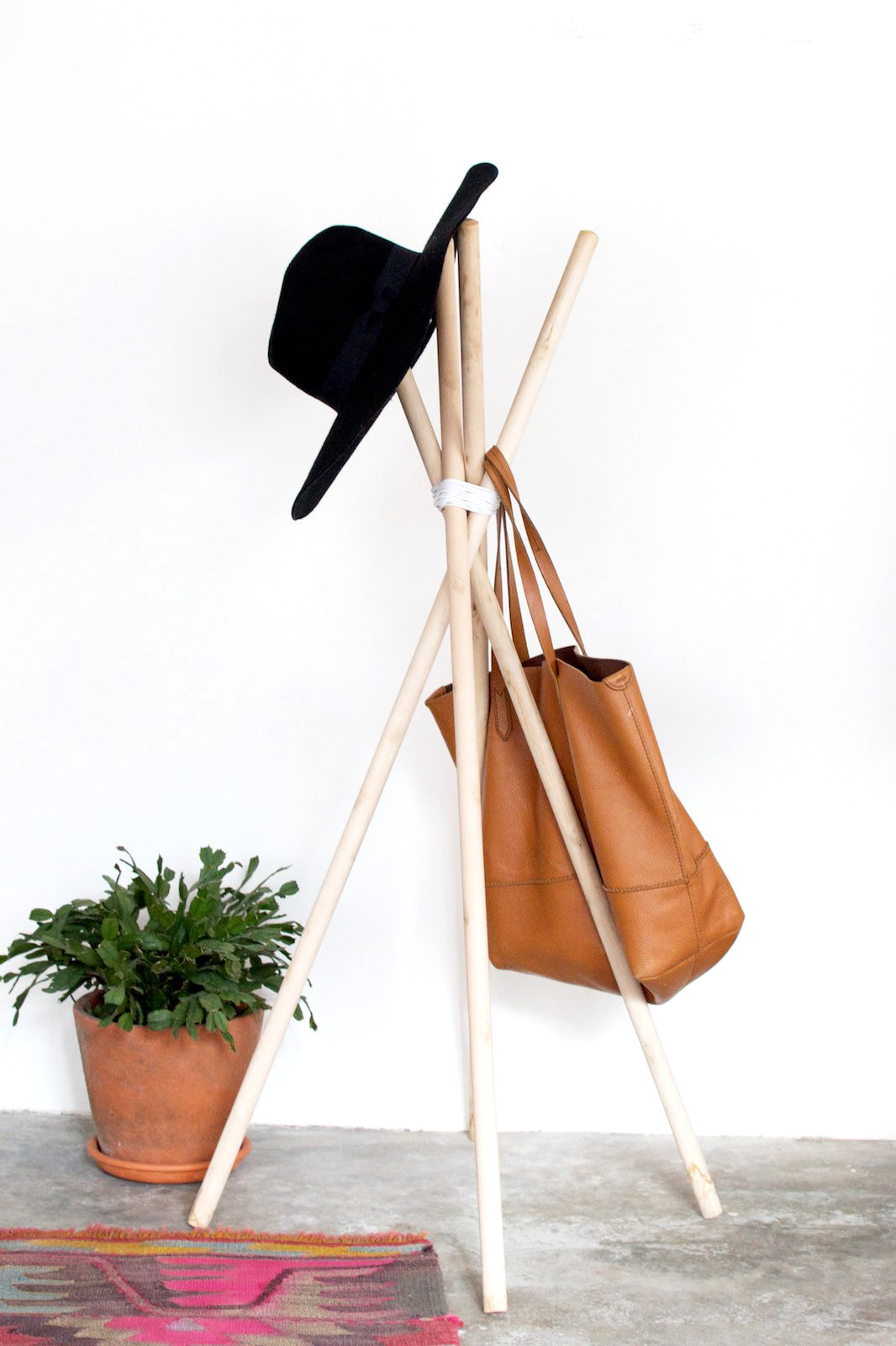 Best ideas about DIY Coat Stand
. Save or Pin DIY Quick Wood and Leather hat Rack Now.