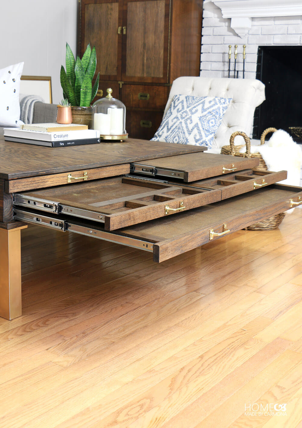 Best ideas about DIY Coffe Table
. Save or Pin DIY Coffee Table With Pullouts Home Made By Carmona Now.