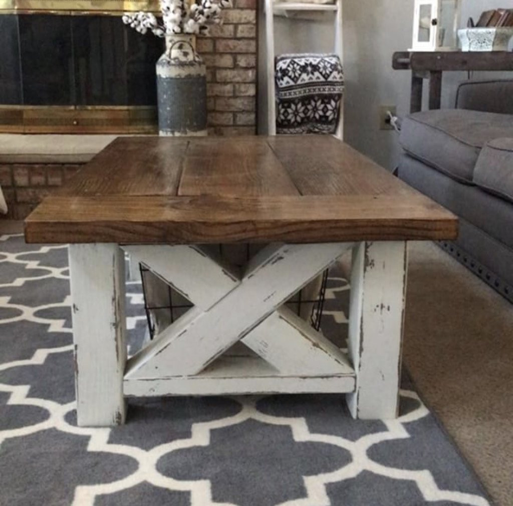 Best ideas about Diy Coffee Table Plans
. Save or Pin DIY Chunky Farmhouse Coffee Table DIY Woodworking Plans Now.