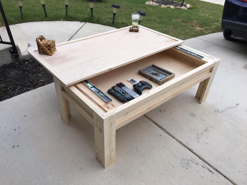 Best ideas about Diy Coffee Table Plans
. Save or Pin Made a Coffee Table with a Sliding Top in 2019 Now.