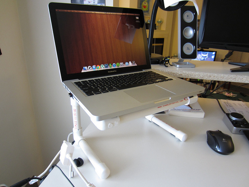 Best ideas about DIY Computer Stand
. Save or Pin How to make a DIY laptop stand for $8 Now.