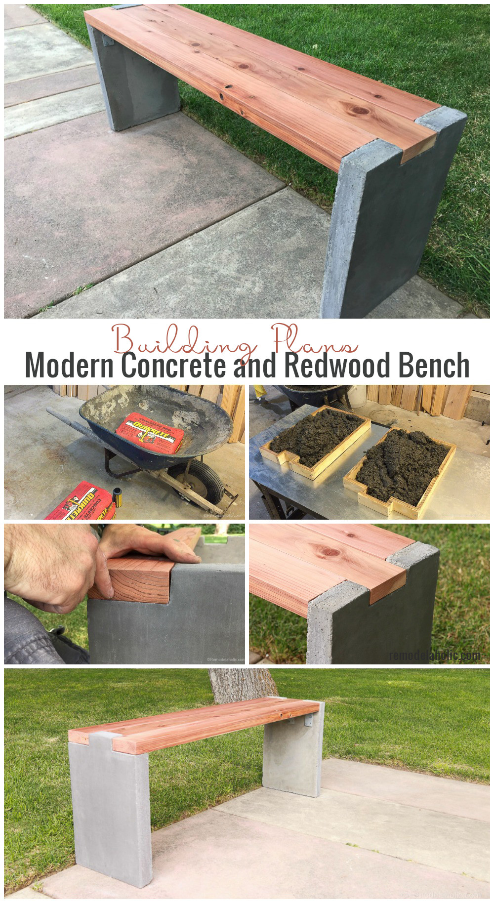 Best ideas about DIY Concrete Benches
. Save or Pin Remodelaholic Now.