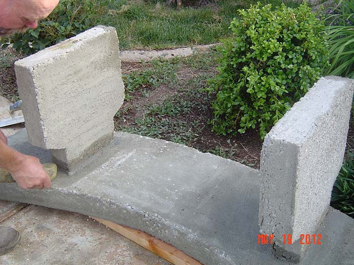 Best ideas about DIY Concrete Benches
. Save or Pin Concrete garden bench – how to make Now.