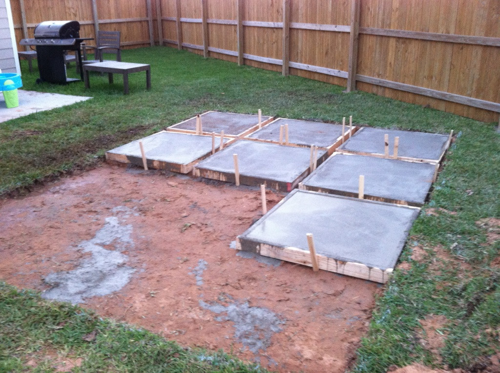 Best ideas about Diy Concrete Patio
. Save or Pin A Roll Acosta Life DIY Backyard Patio Part 2 Now.