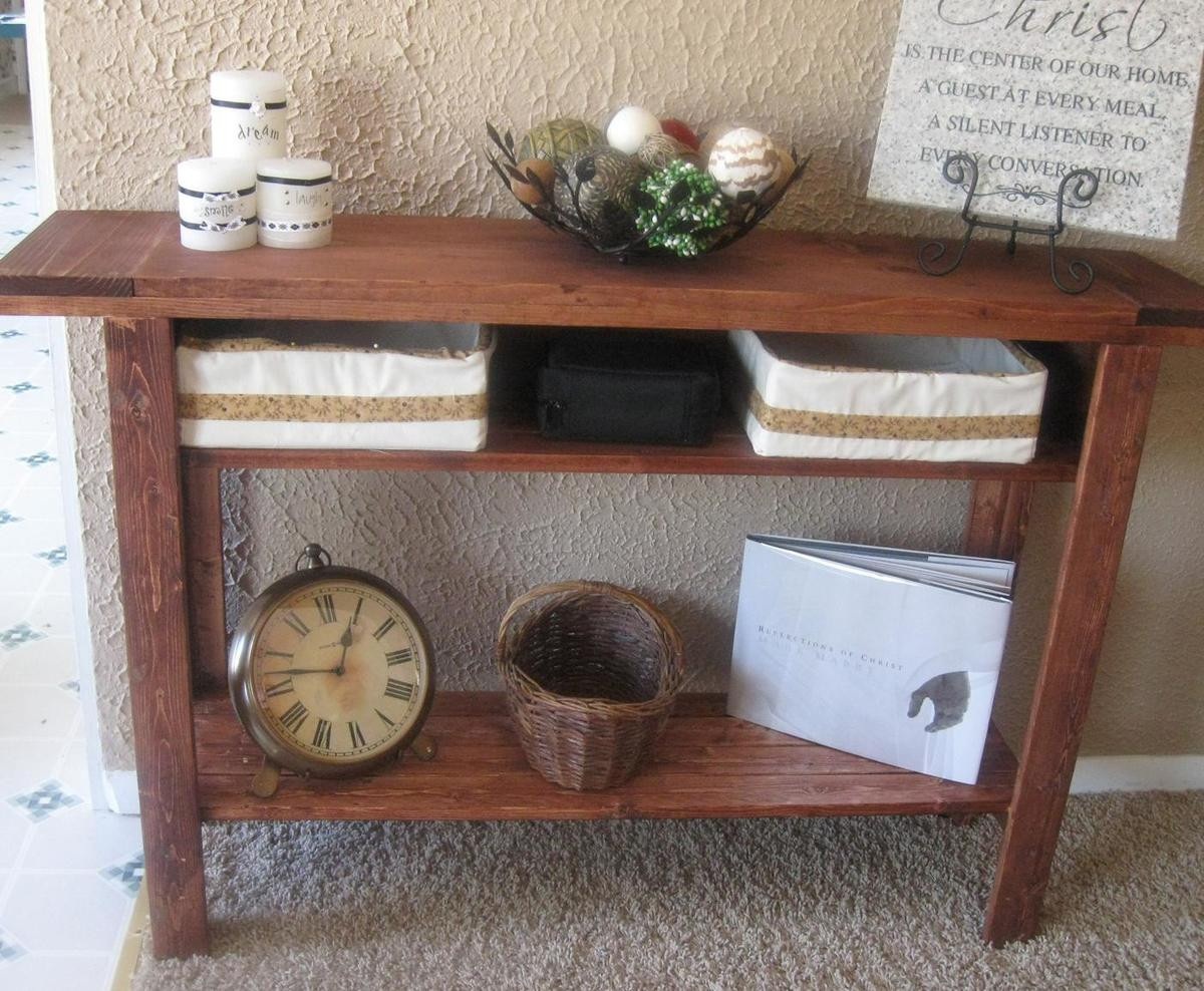 Best ideas about DIY Console Table With Shelf
. Save or Pin Ana White Now.
