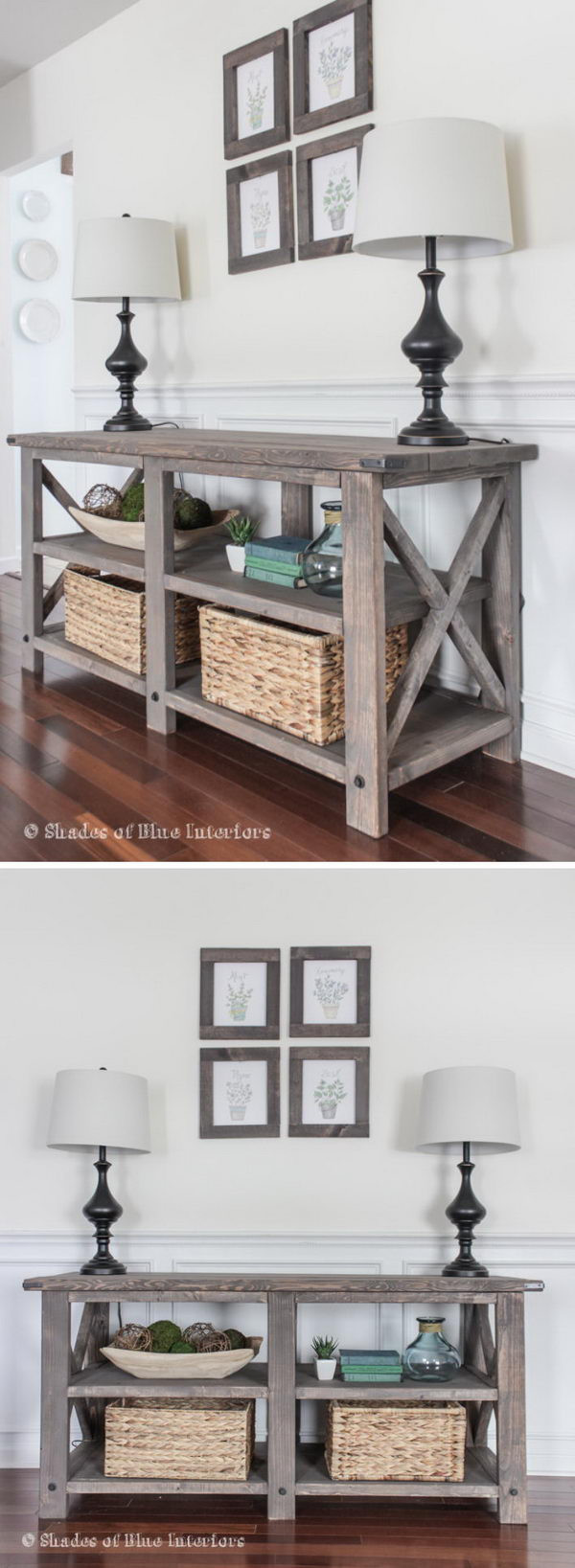 Best ideas about DIY Console Tables
. Save or Pin 20 Easy DIY Console Table and Sofa Table Ideas Hative Now.