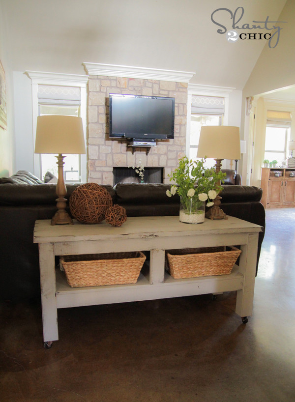 Best ideas about DIY Console Tables
. Save or Pin Check out my $80 Pottery Barn Inspired Console Table Now.