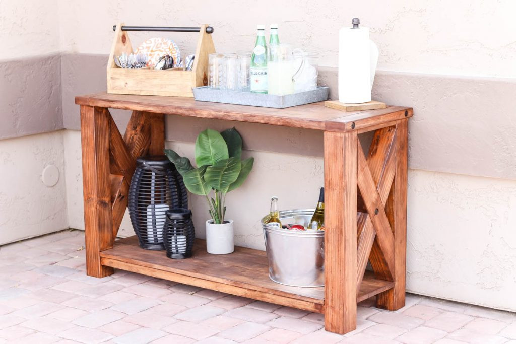 Best ideas about DIY Console Tables
. Save or Pin DIY Rustic Outdoor Console Table Great Outdoors Now.