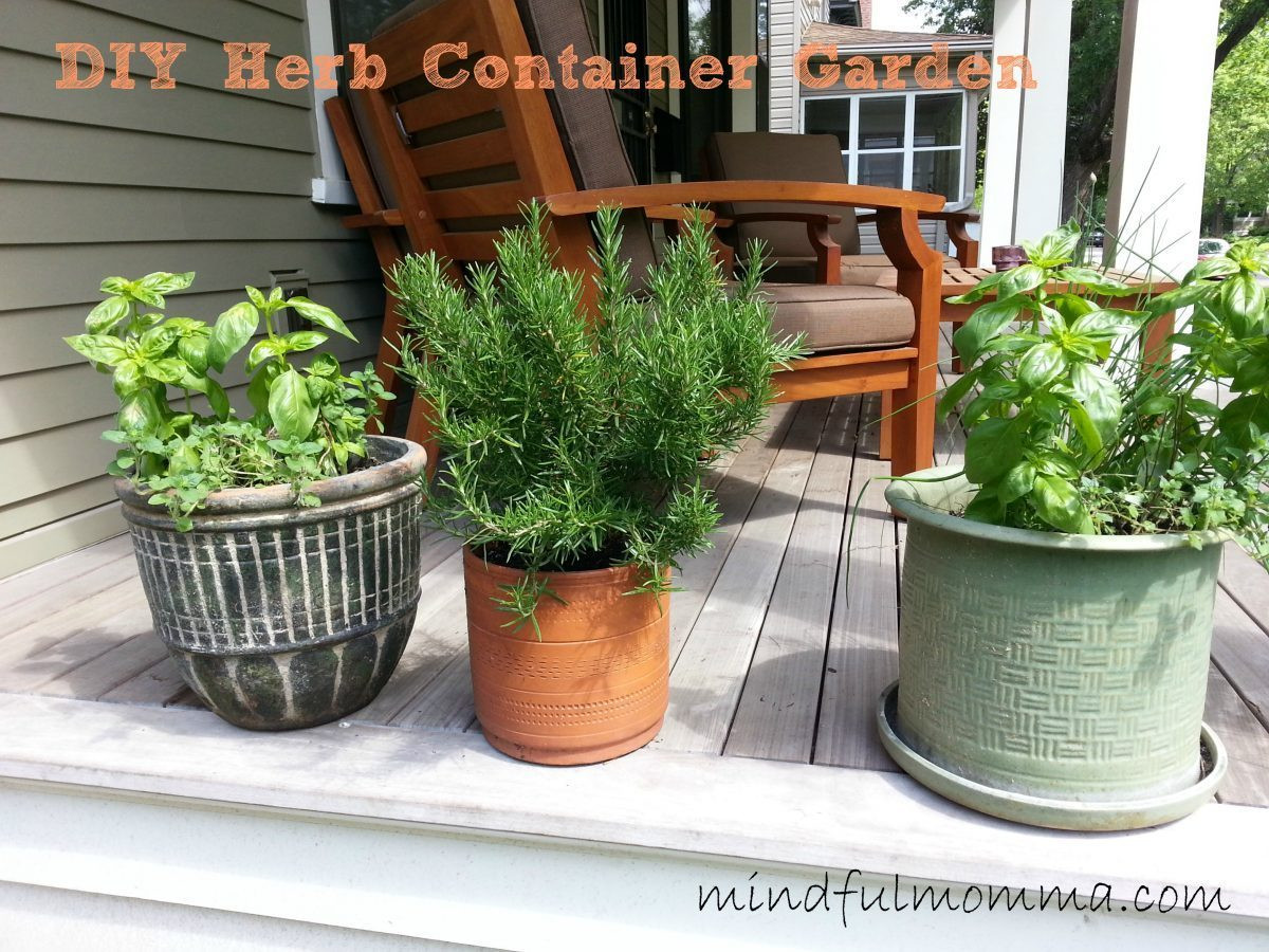 Best ideas about DIY Container Gardens
. Save or Pin How To Make An Easy Herb Container Garden at Home Now.