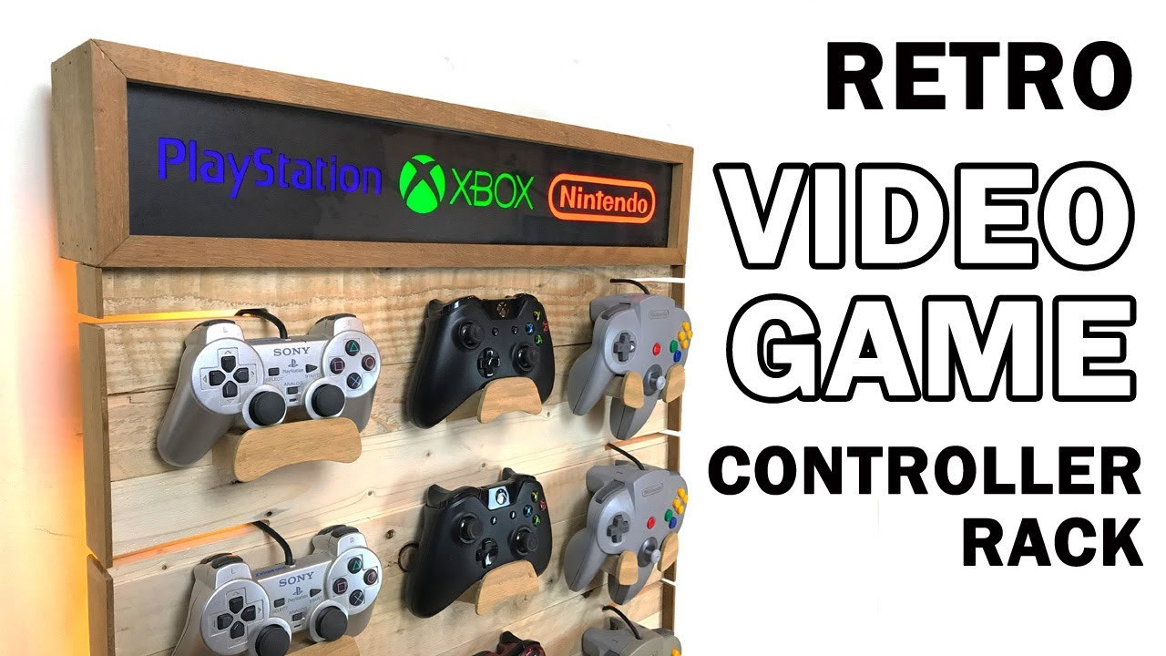 Best ideas about DIY Controller Rack
. Save or Pin Retro Video Game Controller Rack DIY Pallet Wood Project Now.