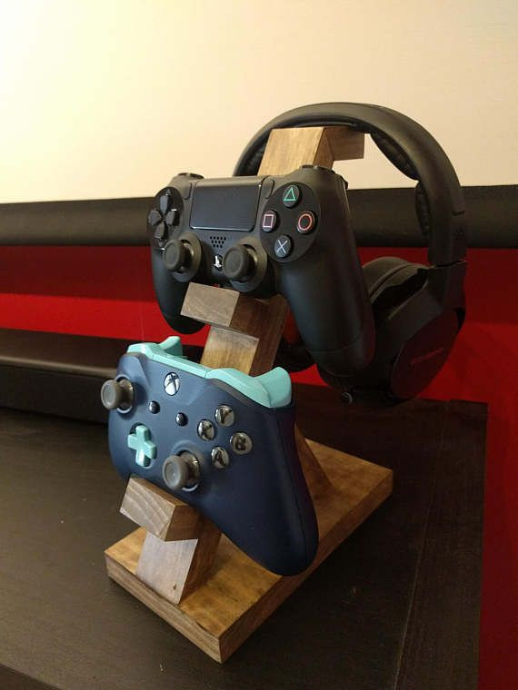 Best ideas about DIY Controller Rack
. Save or Pin Wooden Controller Stand Headset Stand Now.