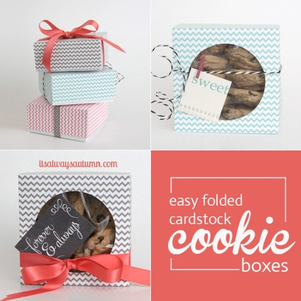 Best ideas about DIY Cookie Box
. Save or Pin easy DIY folded paper cookie & treat t box tutorial Now.