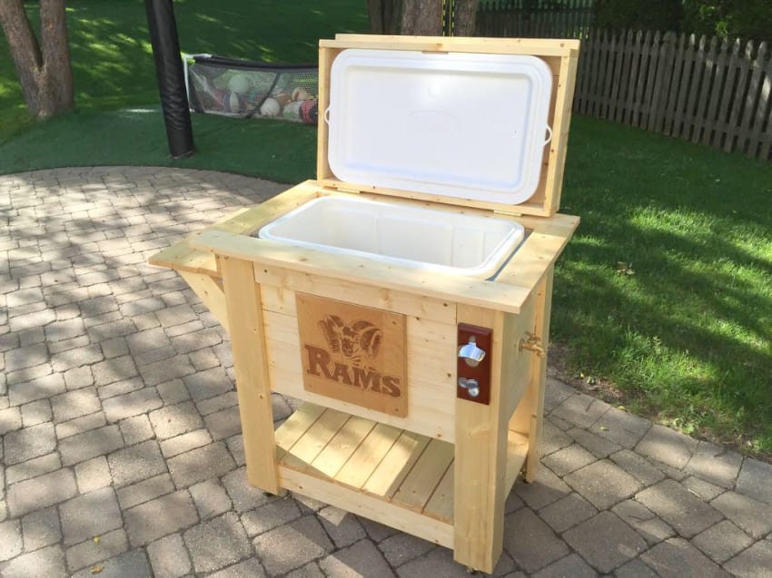 Best ideas about DIY Cooler Box
. Save or Pin He Turns This Garage Sale Cooler Into The Perfect Backyard Now.