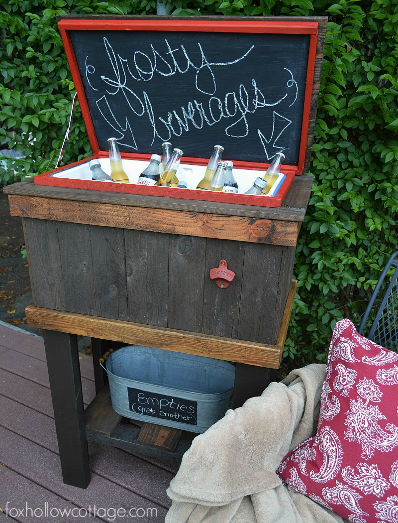 Best ideas about DIY Cooler Stand
. Save or Pin How To Build A Wood Deck Cooler Fox Hollow Cottage Now.