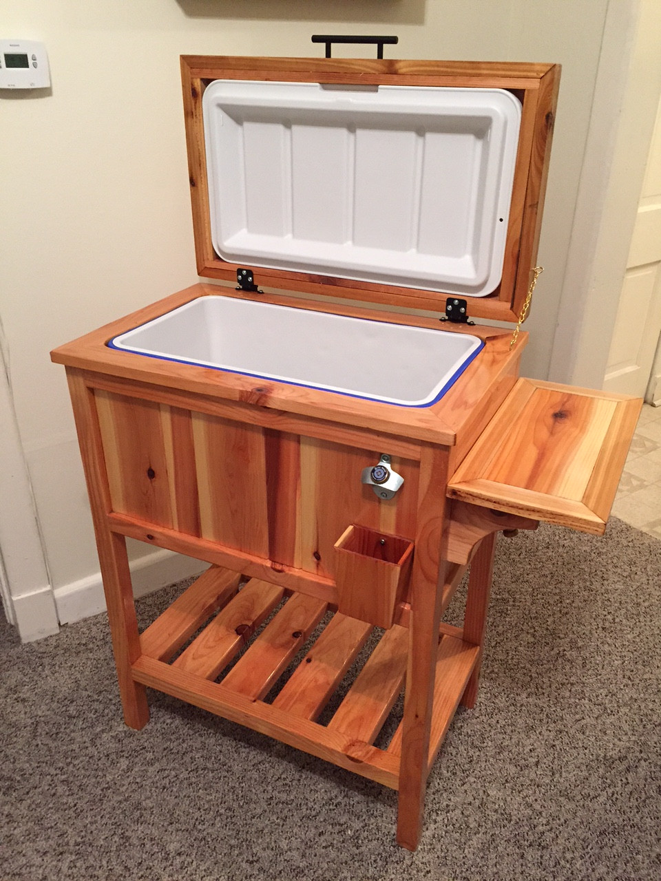 Best ideas about DIY Cooler Stand
. Save or Pin wooden cooler stand Now.